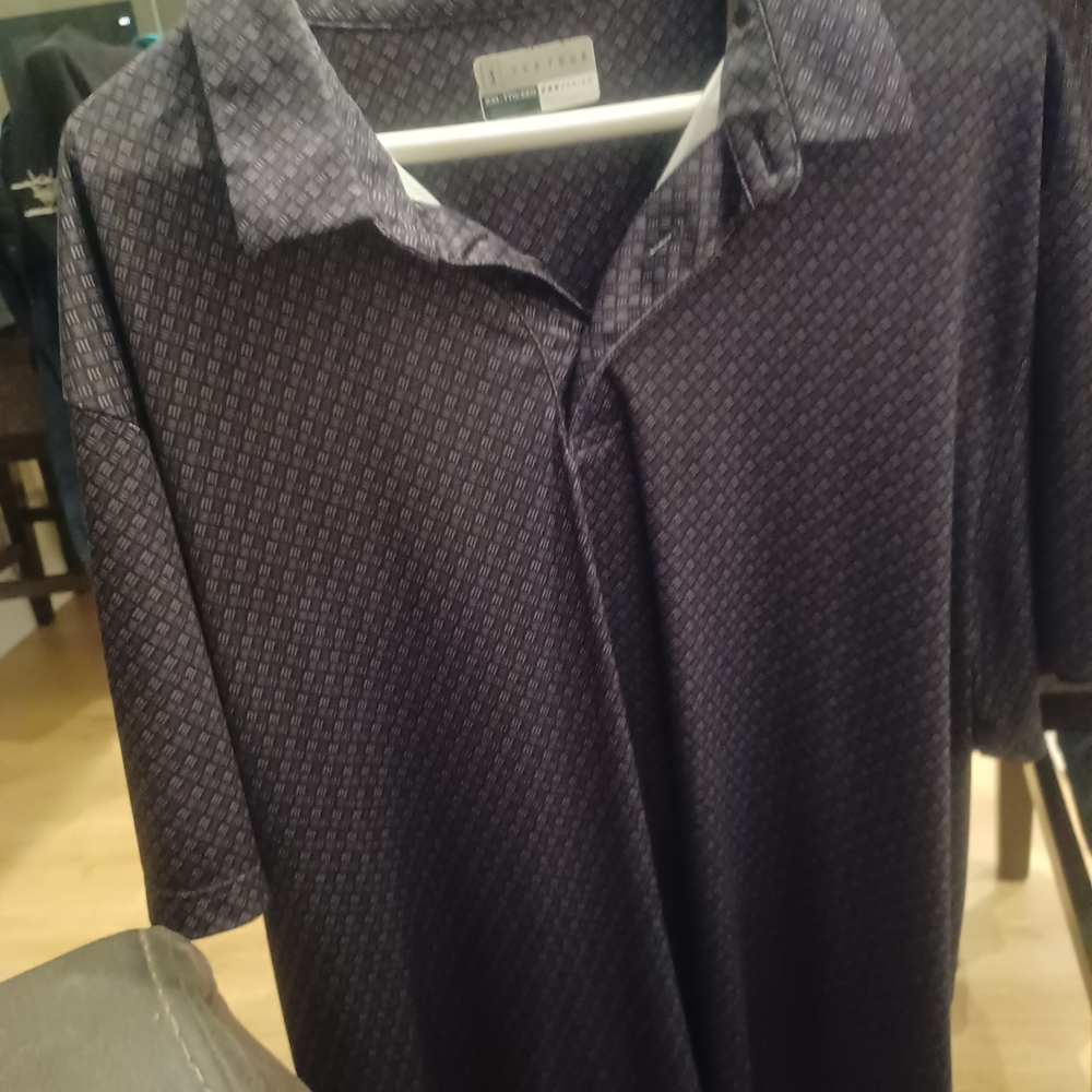PGA Tour Men's Dark Patterned Polo